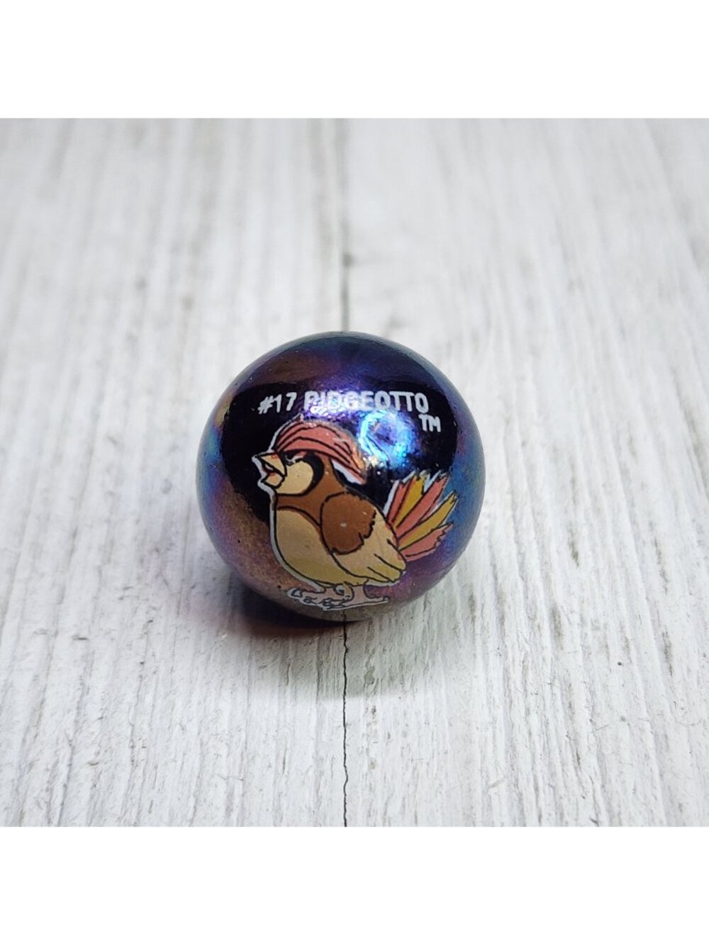 Vintage Pokemon Pidgeotto #17 Marbles Holo Metallic Toy Biz Collectible Retro